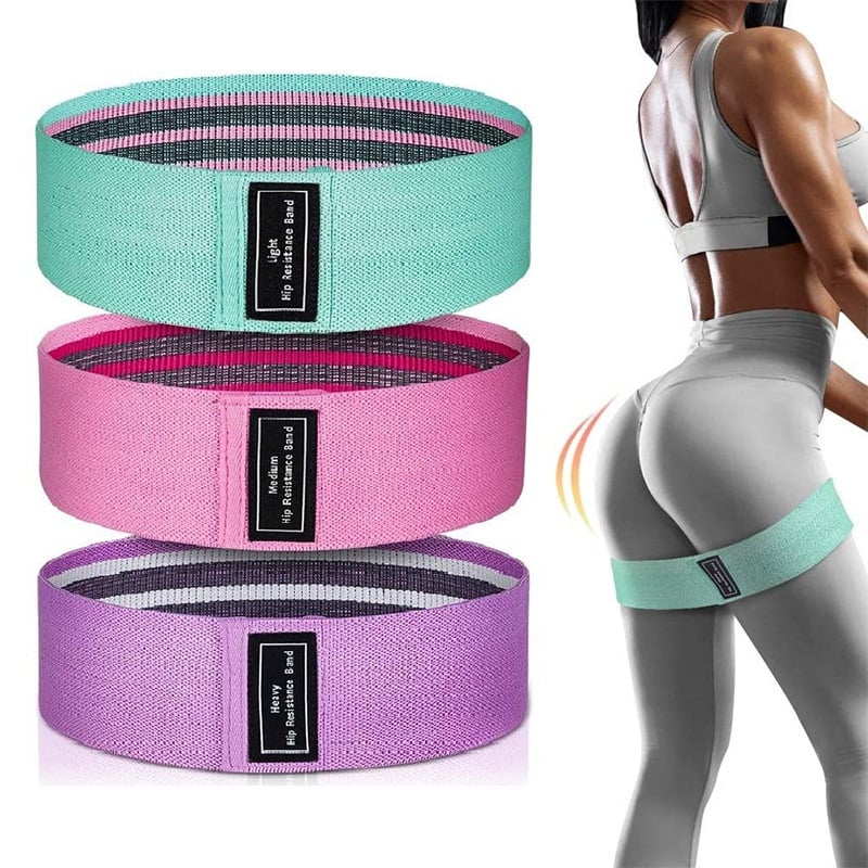 Premium Fabric Resistance Bands Set(3-pack)